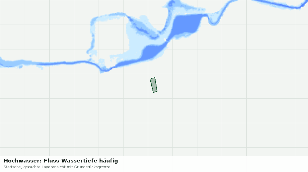 Statische Kartenansicht: Hochwasser: Fluss-Wassertiefe häufig