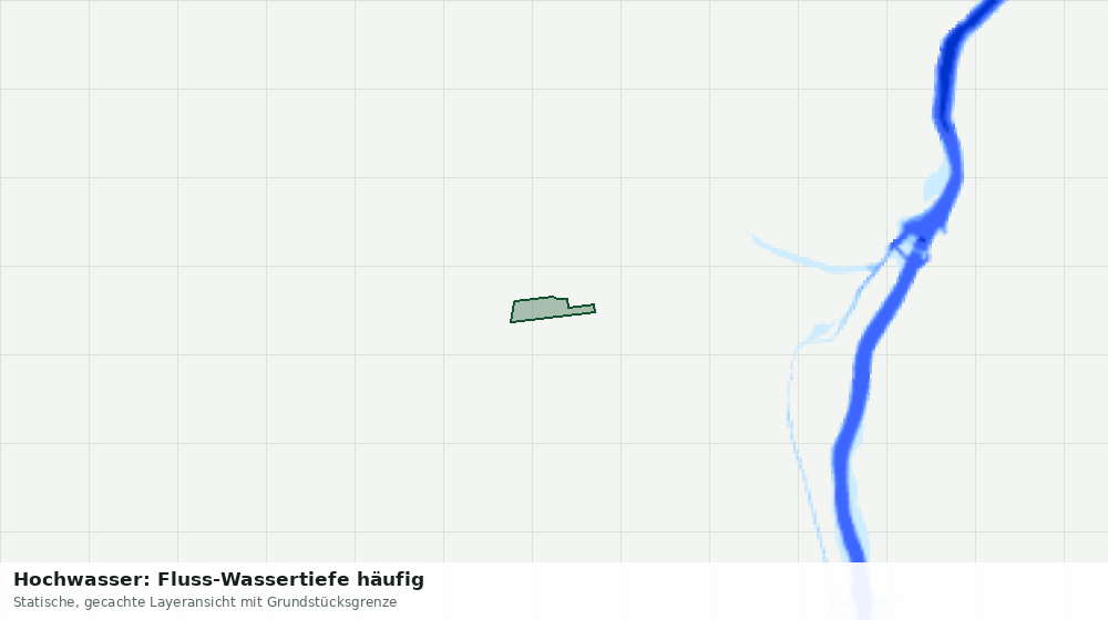 Statische Kartenansicht: Hochwasser: Fluss-Wassertiefe häufig