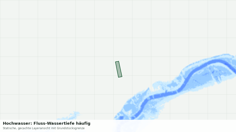 Statische Kartenansicht: Hochwasser: Fluss-Wassertiefe häufig