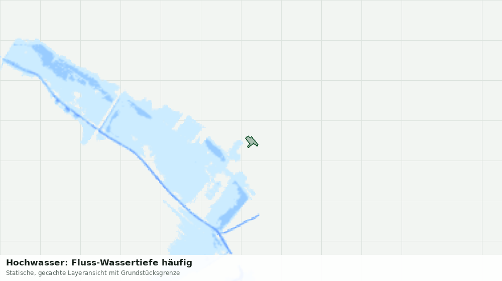 Statische Kartenansicht: Hochwasser: Fluss-Wassertiefe häufig