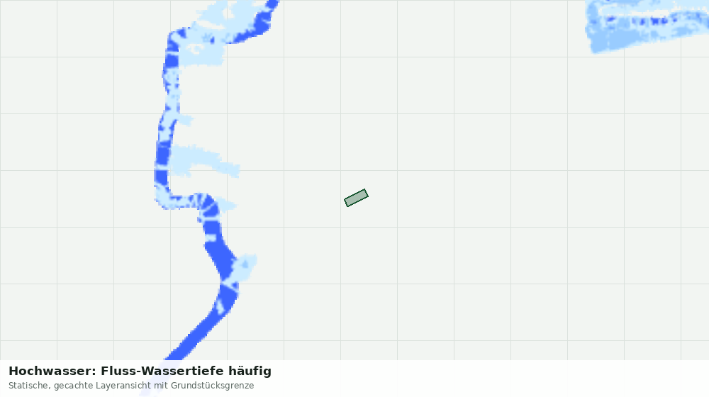 Statische Kartenansicht: Hochwasser: Fluss-Wassertiefe häufig