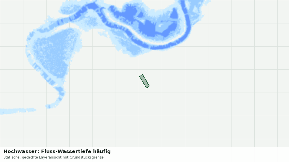 Statische Kartenansicht: Hochwasser: Fluss-Wassertiefe häufig