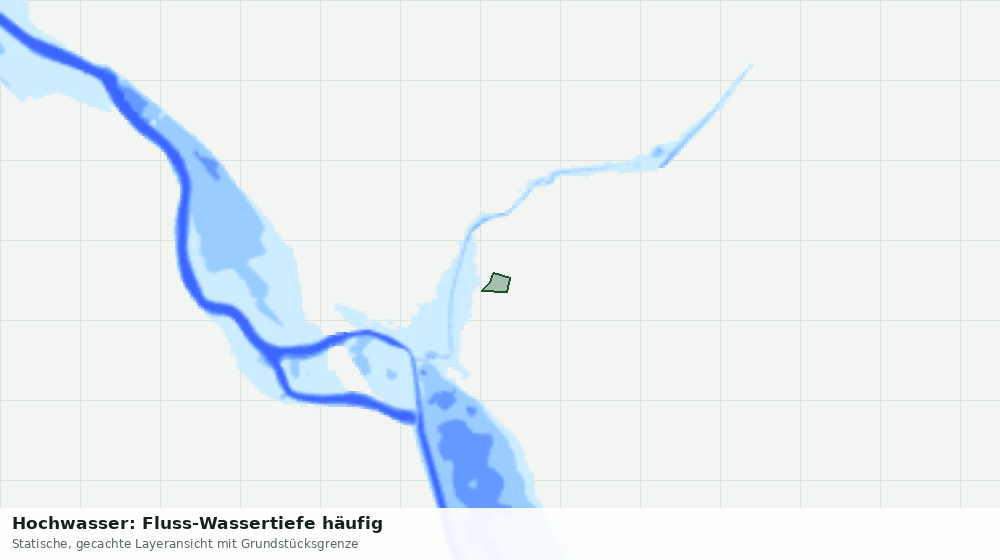 Statische Kartenansicht: Hochwasser: Fluss-Wassertiefe häufig