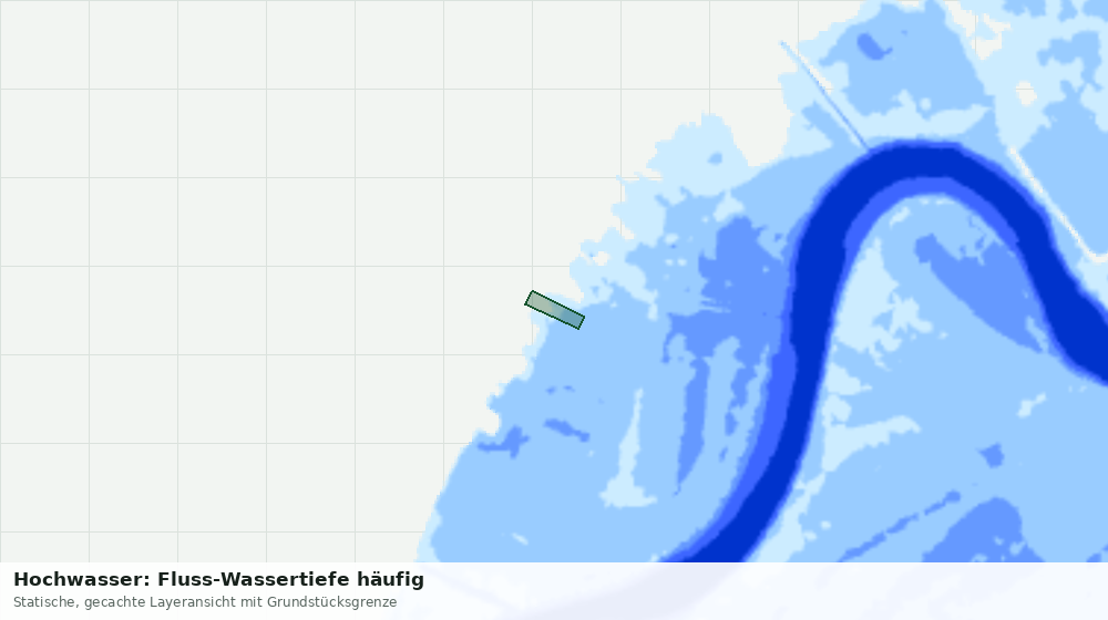 Statische Kartenansicht: Hochwasser: Fluss-Wassertiefe häufig