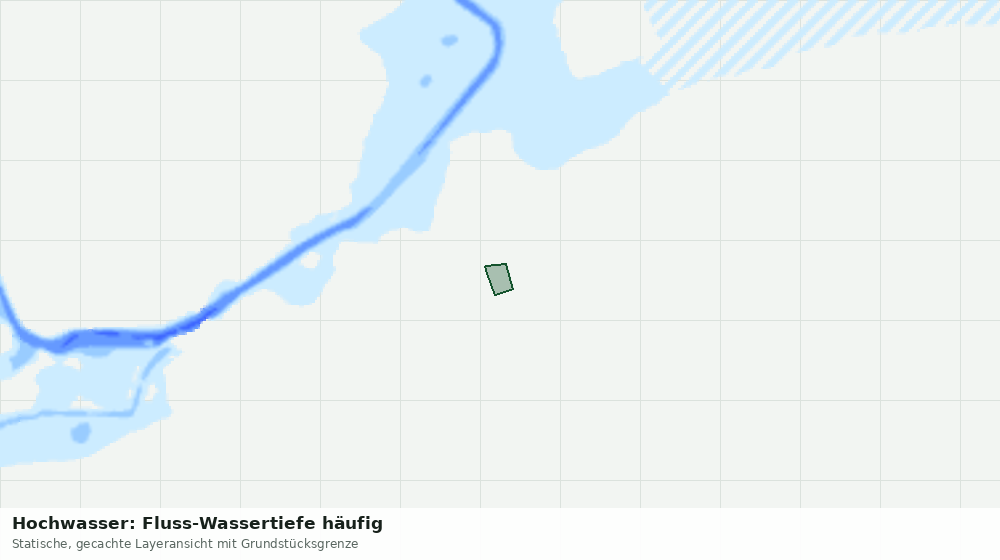 Statische Kartenansicht: Hochwasser: Fluss-Wassertiefe häufig