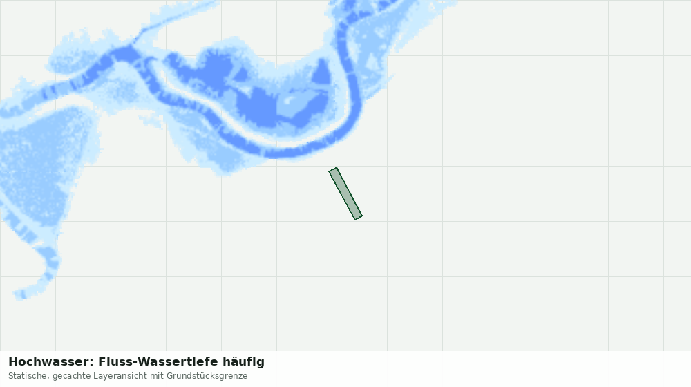 Statische Kartenansicht: Hochwasser: Fluss-Wassertiefe häufig