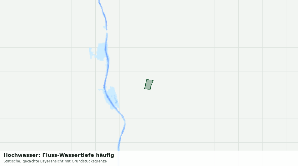 Statische Kartenansicht: Hochwasser: Fluss-Wassertiefe häufig