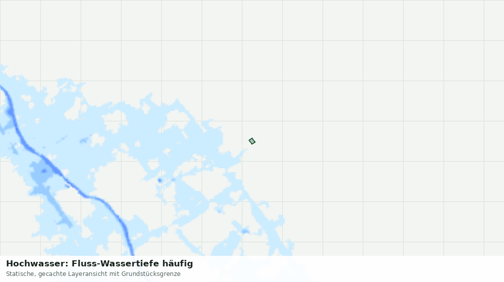 Statische Kartenansicht: Hochwasser: Fluss-Wassertiefe häufig