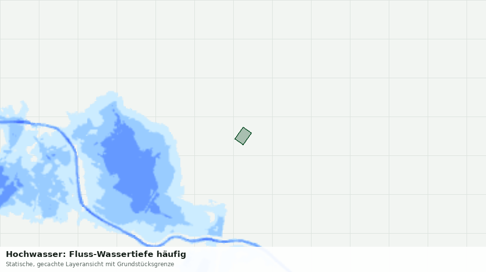 Statische Kartenansicht: Hochwasser: Fluss-Wassertiefe häufig