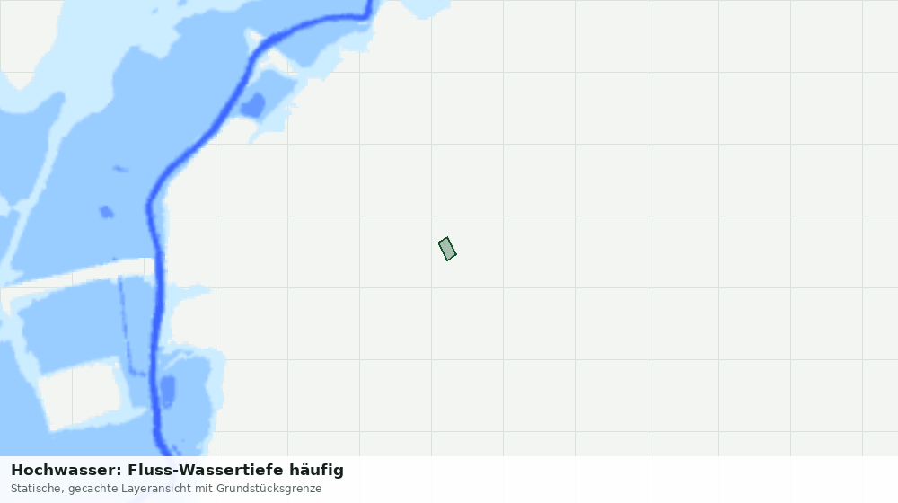 Statische Kartenansicht: Hochwasser: Fluss-Wassertiefe häufig