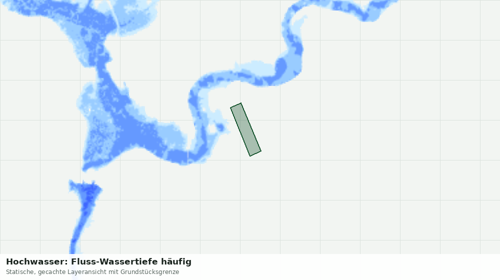 Statische Kartenansicht: Hochwasser: Fluss-Wassertiefe häufig