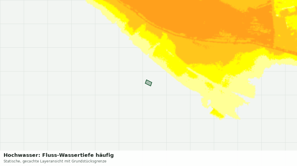 Statische Kartenansicht: Hochwasser: Fluss-Wassertiefe häufig