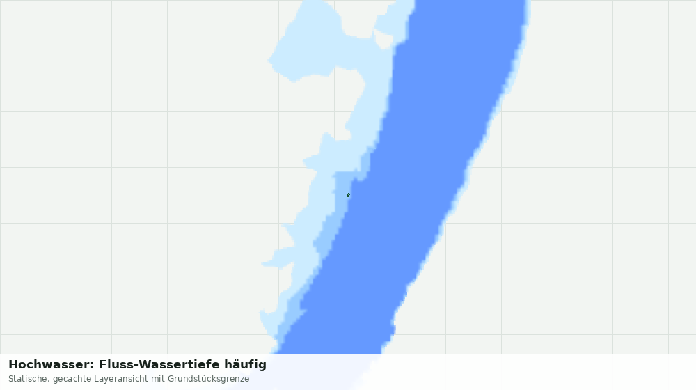 Statische Kartenansicht: Hochwasser: Fluss-Wassertiefe häufig