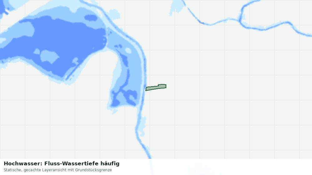 Statische Kartenansicht: Hochwasser: Fluss-Wassertiefe häufig
