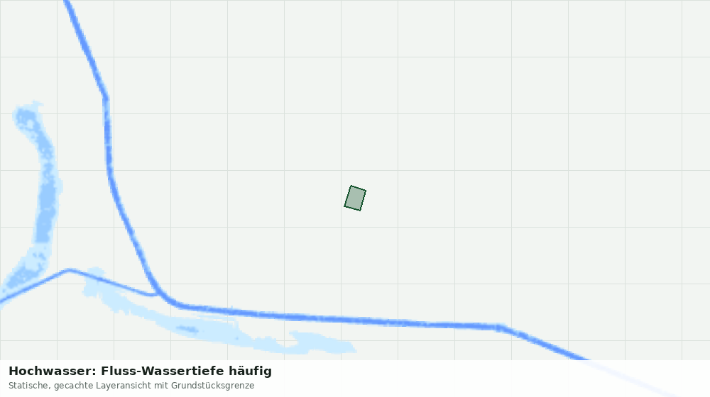 Statische Kartenansicht: Hochwasser: Fluss-Wassertiefe häufig