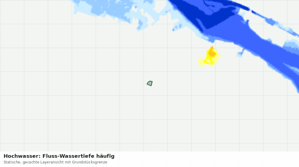 Statische Kartenansicht: Hochwasser: Fluss-Wassertiefe häufig