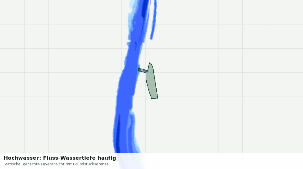 Statische Kartenansicht: Hochwasser: Fluss-Wassertiefe häufig