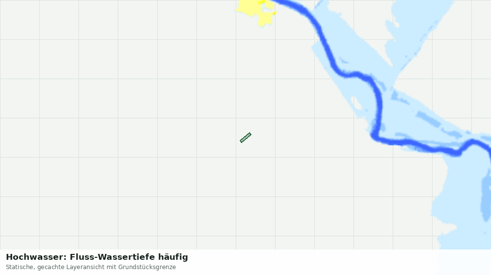 Statische Kartenansicht: Hochwasser: Fluss-Wassertiefe häufig