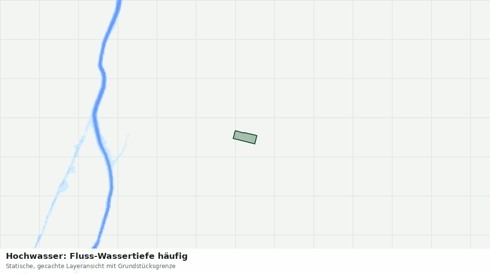 Statische Kartenansicht: Hochwasser: Fluss-Wassertiefe häufig