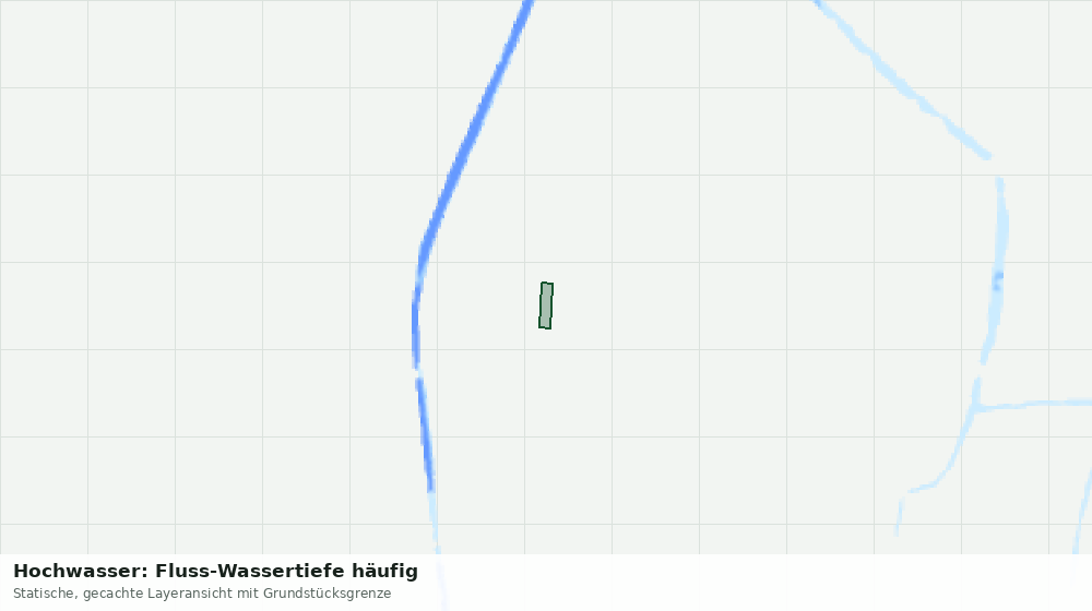 Statische Kartenansicht: Hochwasser: Fluss-Wassertiefe häufig