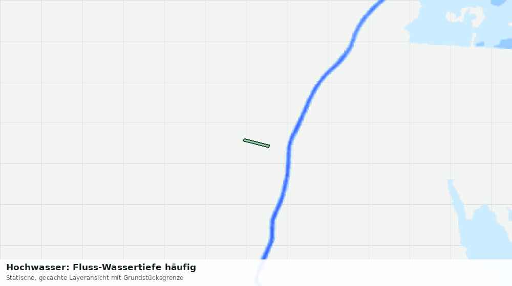 Statische Kartenansicht: Hochwasser: Fluss-Wassertiefe häufig