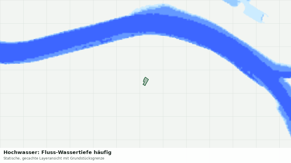 Statische Kartenansicht: Hochwasser: Fluss-Wassertiefe häufig