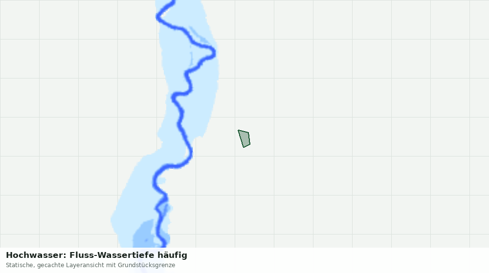 Statische Kartenansicht: Hochwasser: Fluss-Wassertiefe häufig