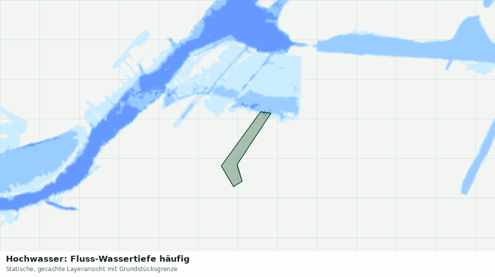 Statische Kartenansicht: Hochwasser: Fluss-Wassertiefe häufig