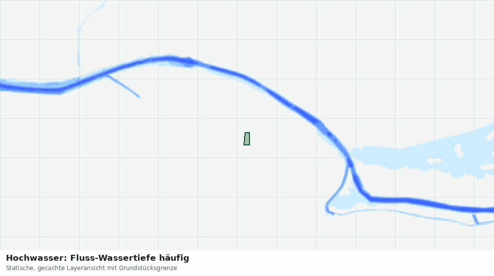 Statische Kartenansicht: Hochwasser: Fluss-Wassertiefe häufig