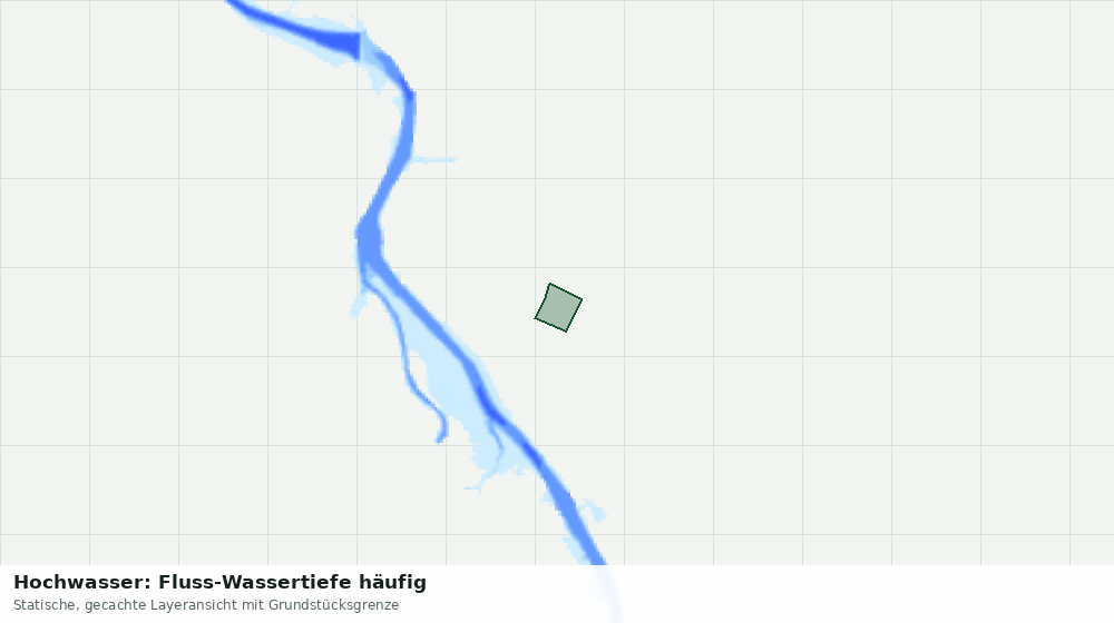 Statische Kartenansicht: Hochwasser: Fluss-Wassertiefe häufig