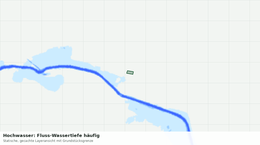 Statische Kartenansicht: Hochwasser: Fluss-Wassertiefe häufig