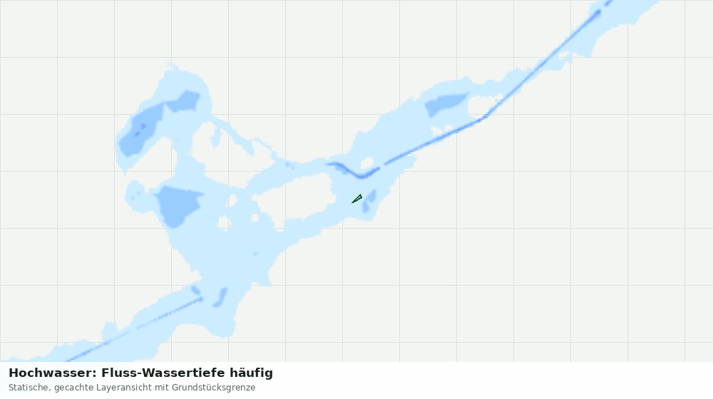Statische Kartenansicht: Hochwasser: Fluss-Wassertiefe häufig