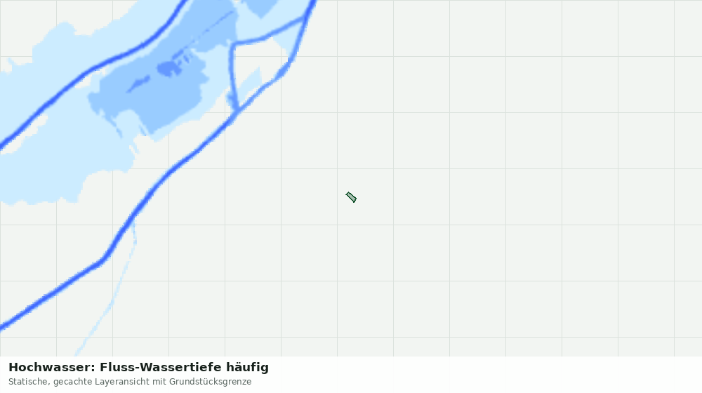 Statische Kartenansicht: Hochwasser: Fluss-Wassertiefe häufig