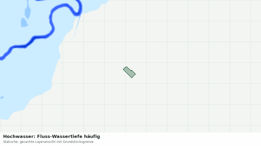 Statische Kartenansicht: Hochwasser: Fluss-Wassertiefe häufig