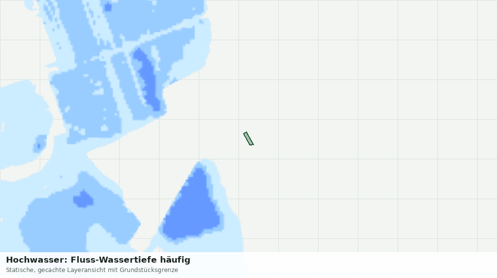 Statische Kartenansicht: Hochwasser: Fluss-Wassertiefe häufig