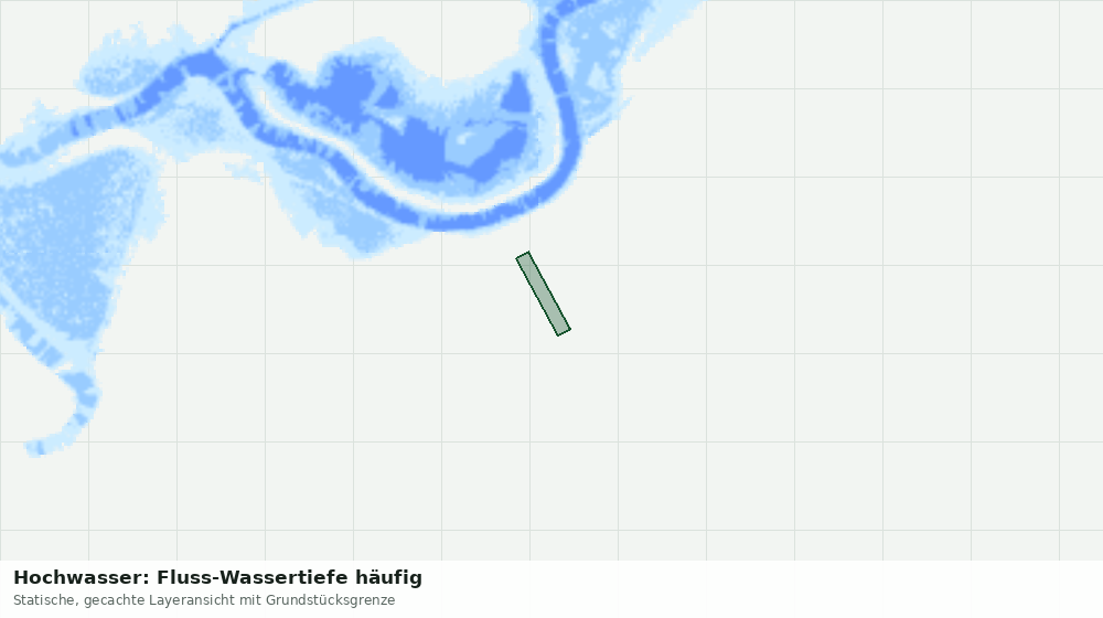 Statische Kartenansicht: Hochwasser: Fluss-Wassertiefe häufig