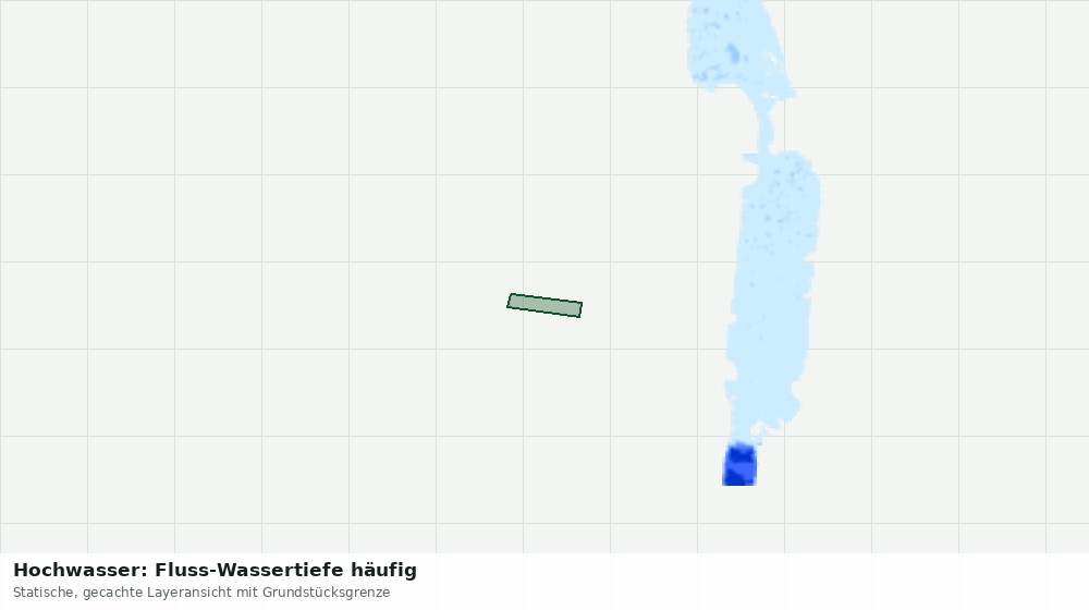 Statische Kartenansicht: Hochwasser: Fluss-Wassertiefe häufig