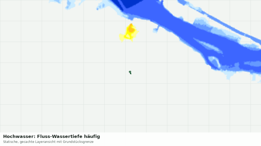 Statische Kartenansicht: Hochwasser: Fluss-Wassertiefe häufig