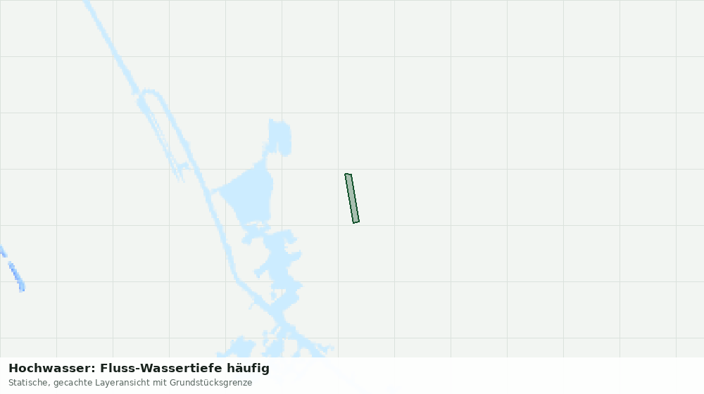 Statische Kartenansicht: Hochwasser: Fluss-Wassertiefe häufig