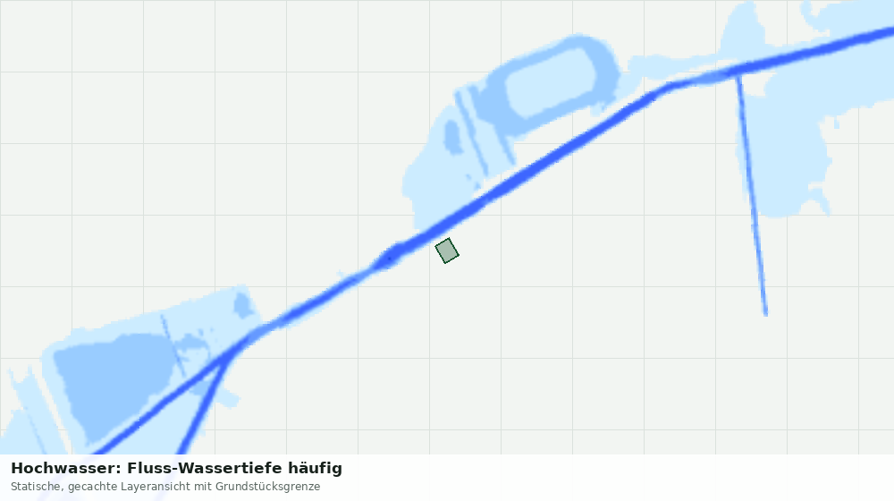 Statische Kartenansicht: Hochwasser: Fluss-Wassertiefe häufig