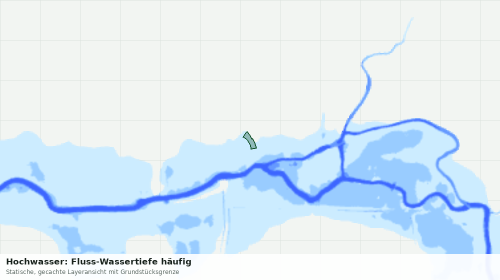 Statische Kartenansicht: Hochwasser: Fluss-Wassertiefe häufig