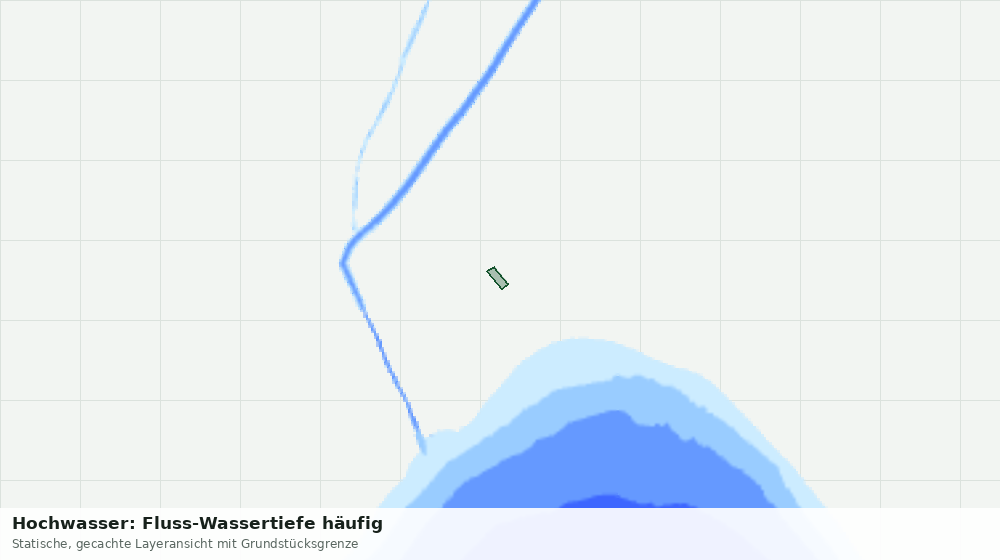 Statische Kartenansicht: Hochwasser: Fluss-Wassertiefe häufig