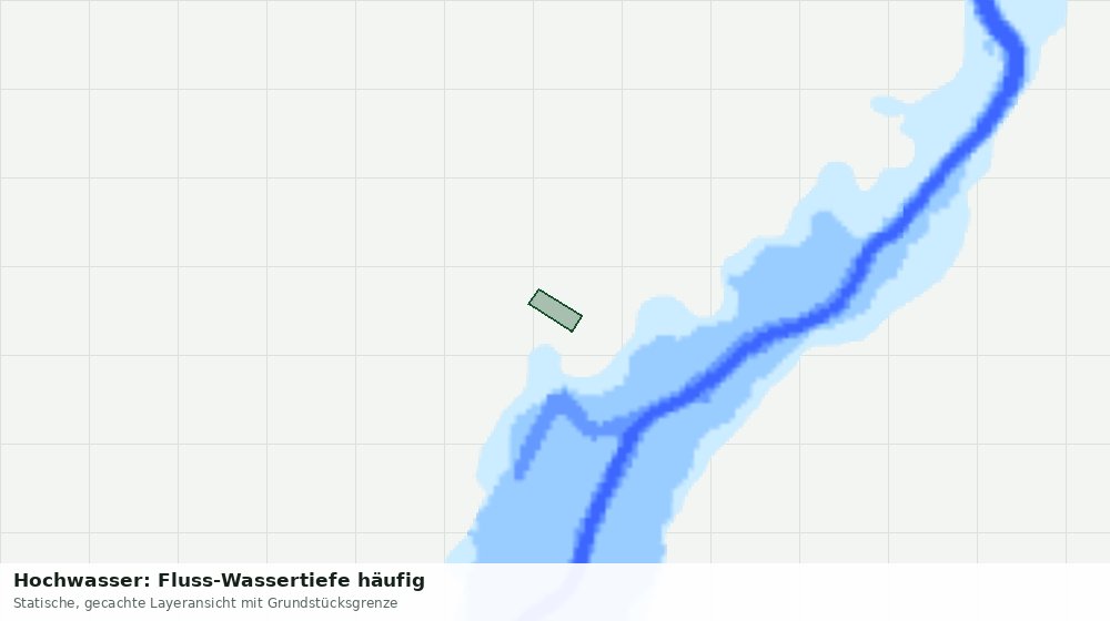 Statische Kartenansicht: Hochwasser: Fluss-Wassertiefe häufig
