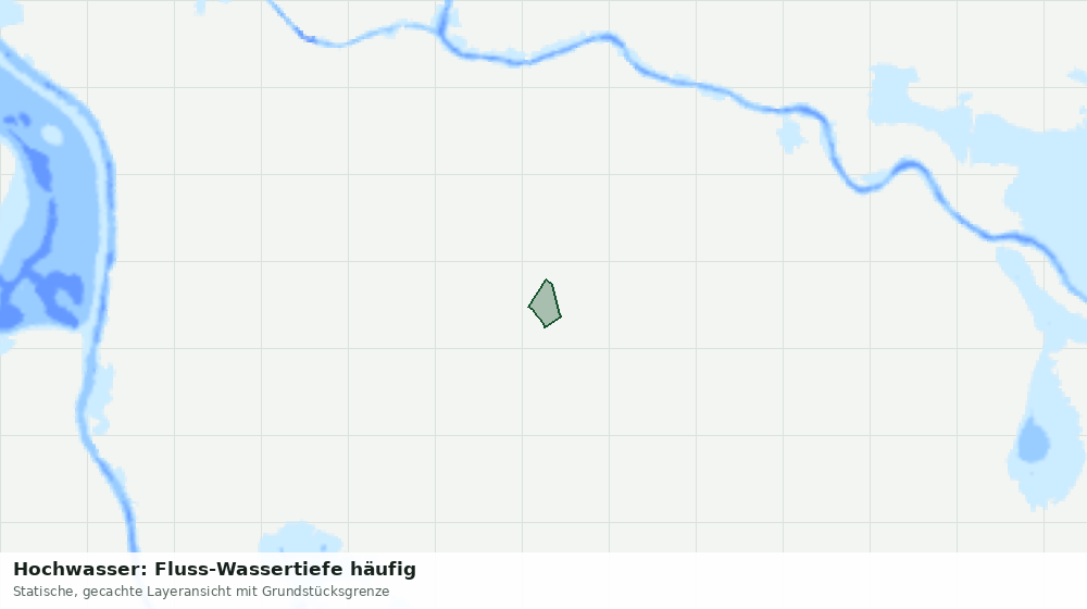 Statische Kartenansicht: Hochwasser: Fluss-Wassertiefe häufig