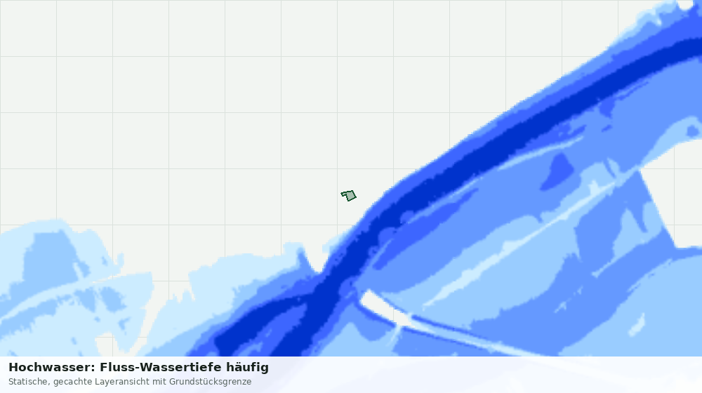 Statische Kartenansicht: Hochwasser: Fluss-Wassertiefe häufig