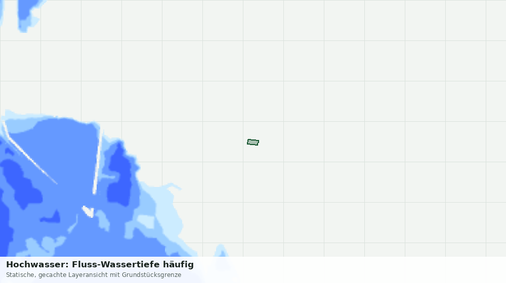 Statische Kartenansicht: Hochwasser: Fluss-Wassertiefe häufig
