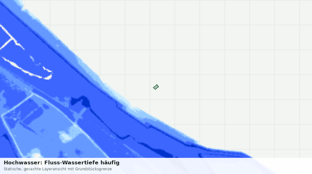 Statische Kartenansicht: Hochwasser: Fluss-Wassertiefe häufig