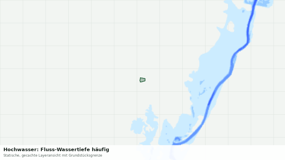 Statische Kartenansicht: Hochwasser: Fluss-Wassertiefe häufig