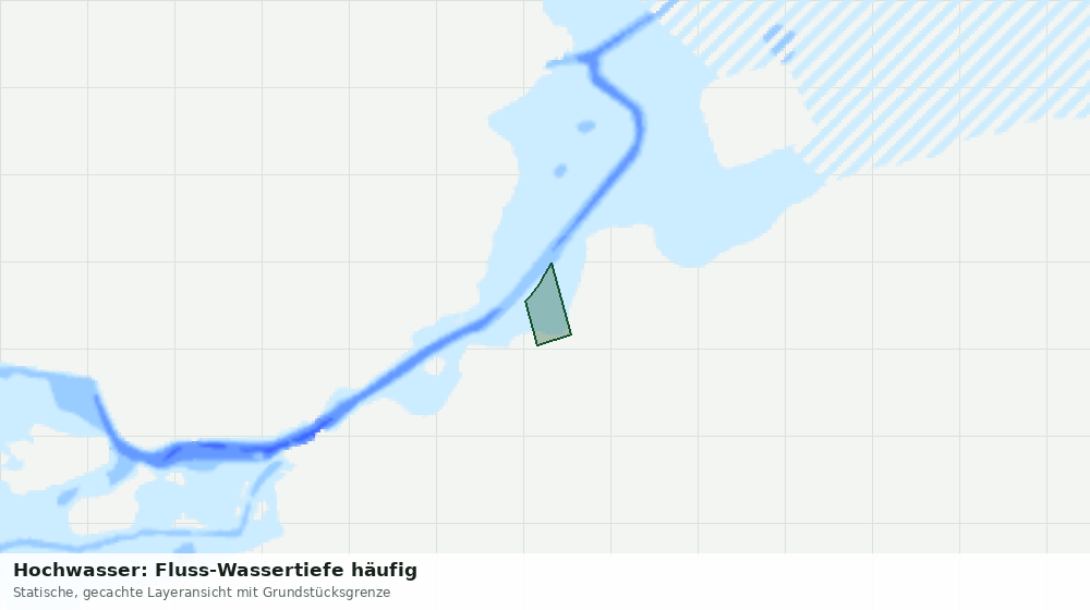 Statische Kartenansicht: Hochwasser: Fluss-Wassertiefe häufig
