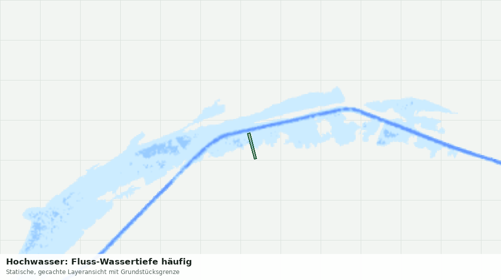 Statische Kartenansicht: Hochwasser: Fluss-Wassertiefe häufig